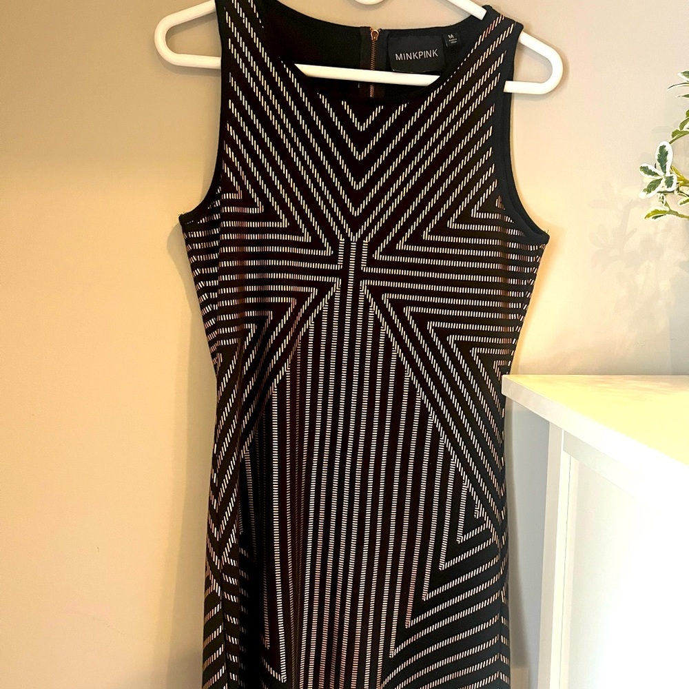 Body con rose gold dress